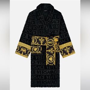 Versace Men’s Borocco Sleeve Robe